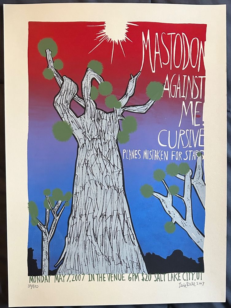 Mastodon, Against Me!, Cursive, and others at In The Venue — May 7, 2007 concert flyer