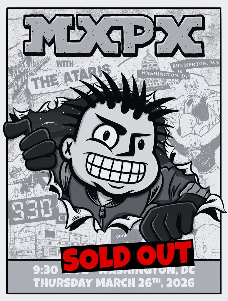 THE ATARIS, MXPX at 9:30 Club in Washington, DC — March 26, 2026 concert flyer