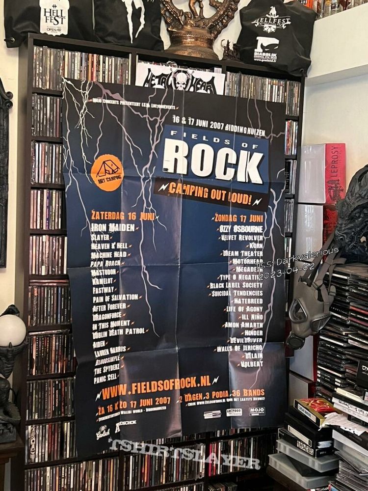 Mastodon, Iron Maiden (cover band), Pain of Salvation, and others at Evenemententerrein Walibi World in Biddinghuizen, Netherlands — June 16, 2007 concert flyer