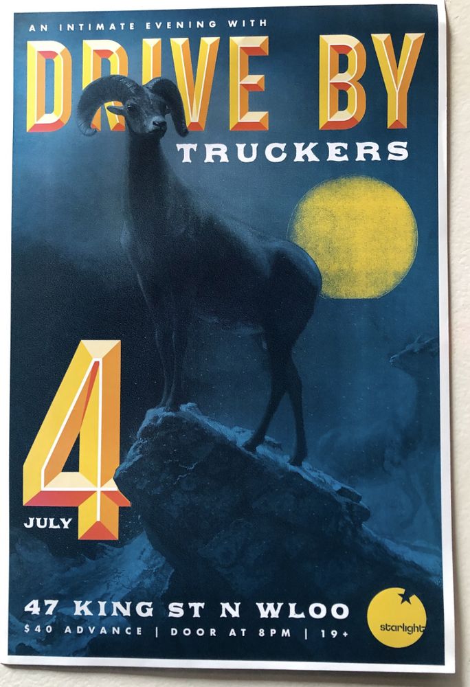 Drive By Truckers at Starlight Social Club — July 4, 2014 concert flyer