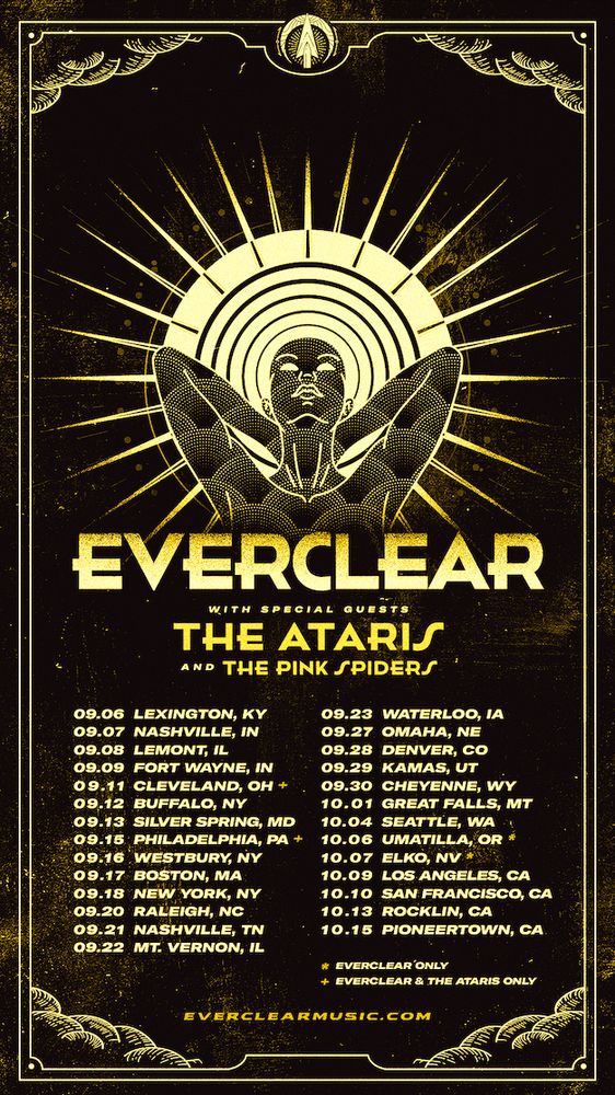 THE ATARIS, Everclear, The Pink Spiders at Brown County Music Center — September 7, 2023 concert flyer