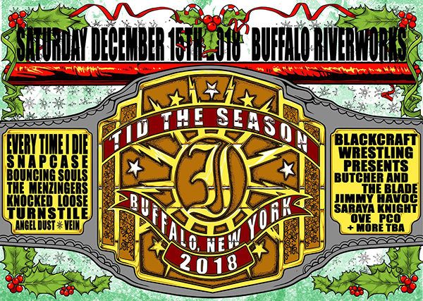 The Bouncing Souls, Every Time I Die, Snapcase, and others at Buffalo RiverWorks in Buffalo, NY — December 15, 2018 concert flyer