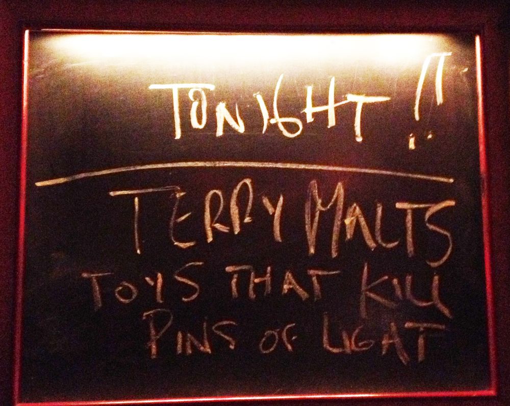 Toys That Kill, Terry Malts, Pins of Light at The Hemlock Tavern in San Francisco, CA — December 31, 2012 concert flyer Toys That Kill, Terry Malts, Pins of Light at The Hemlock Tavern in San Francisco, CA — December 31, 2012 concert flyer