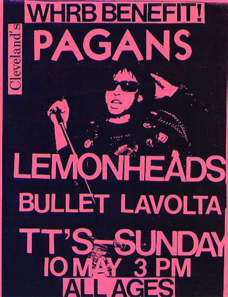 The Lemonheads at T.T. the Bear's Place in Cambridge, MA — May 10, 1987 concert flyer