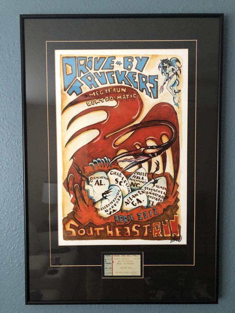 Drive By Truckers, Centro - matic at The Florida Theatre in Gainesville, FL — April 11, 2012 concert flyer