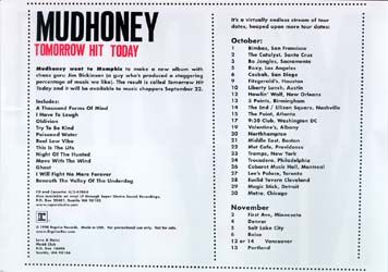 Mudhoney, The Kent 3, Nebula at Middle East — October 21, 1998 concert flyer