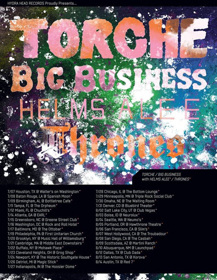 Torche, Big Business, Helms Alee at Triple Rock Social Club — July 29, 2011 concert flyer