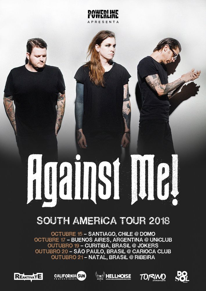 Against Me! at Uniclub in Buenos Aires, Argentina — October 17, 2018 concert flyer