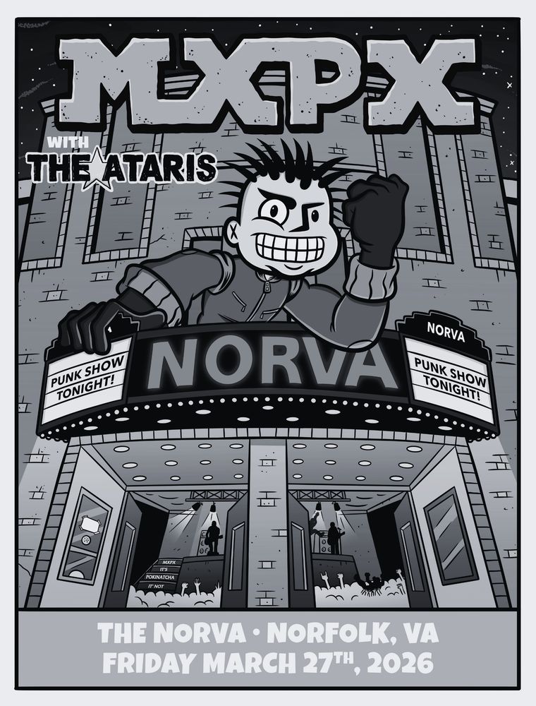 THE ATARIS, MXPX at NorVa in Norfolk, VA — March 27, 2026 concert flyer