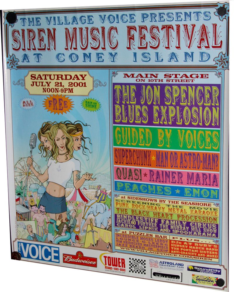 Guided By Voices, Superchunk in Brooklyn, NY — July 21, 2001 concert flyer Guided By Voices, Superchunk in Brooklyn, NY — July 21, 2001 concert flyer
