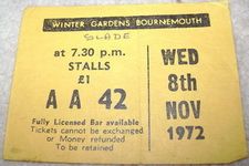 Thin Lizzy at Winter Gardens — November 8, 1972 concert flyer