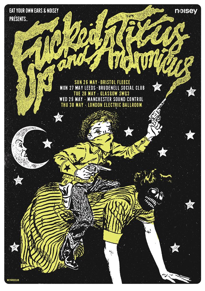 Fucked Up, Titus Andronicus, Metz at Fleece in Bristol, England — May 26, 2013 concert flyer Fucked Up, Titus Andronicus, Metz at Fleece in Bristol, England — May 26, 2013 concert flyer