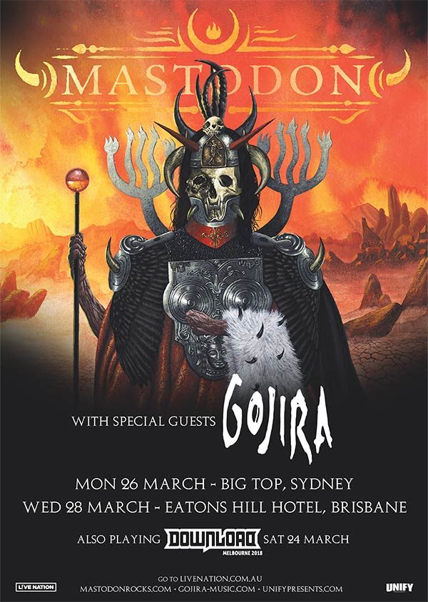 Mastodon, Gojira at Luna Park in Milsons Point, Australia — March 26, 2018 concert flyer Mastodon, Gojira at Luna Park in Milsons Point, Australia — March 26, 2018 concert flyer