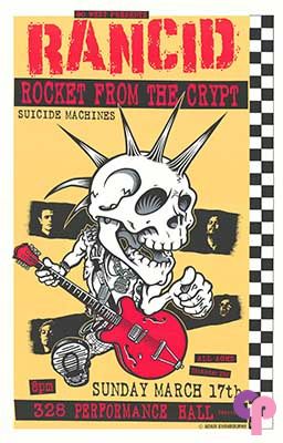 The Suicide Machines at Performance Hall — March 17, 1996 concert flyer
