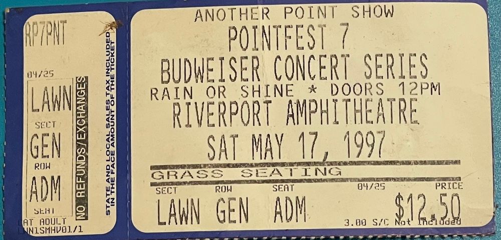 Reel Big Fish, The Offspring, Matchbox Twenty, and others at Verizon Wireless Amphitheater in Maryland Heights, MO — May 17, 1997 concert flyer Reel Big Fish, The Offspring, Matchbox Twenty, and others at Verizon Wireless Amphitheater in Maryland Heights, MO — May 17, 1997 concert flyer