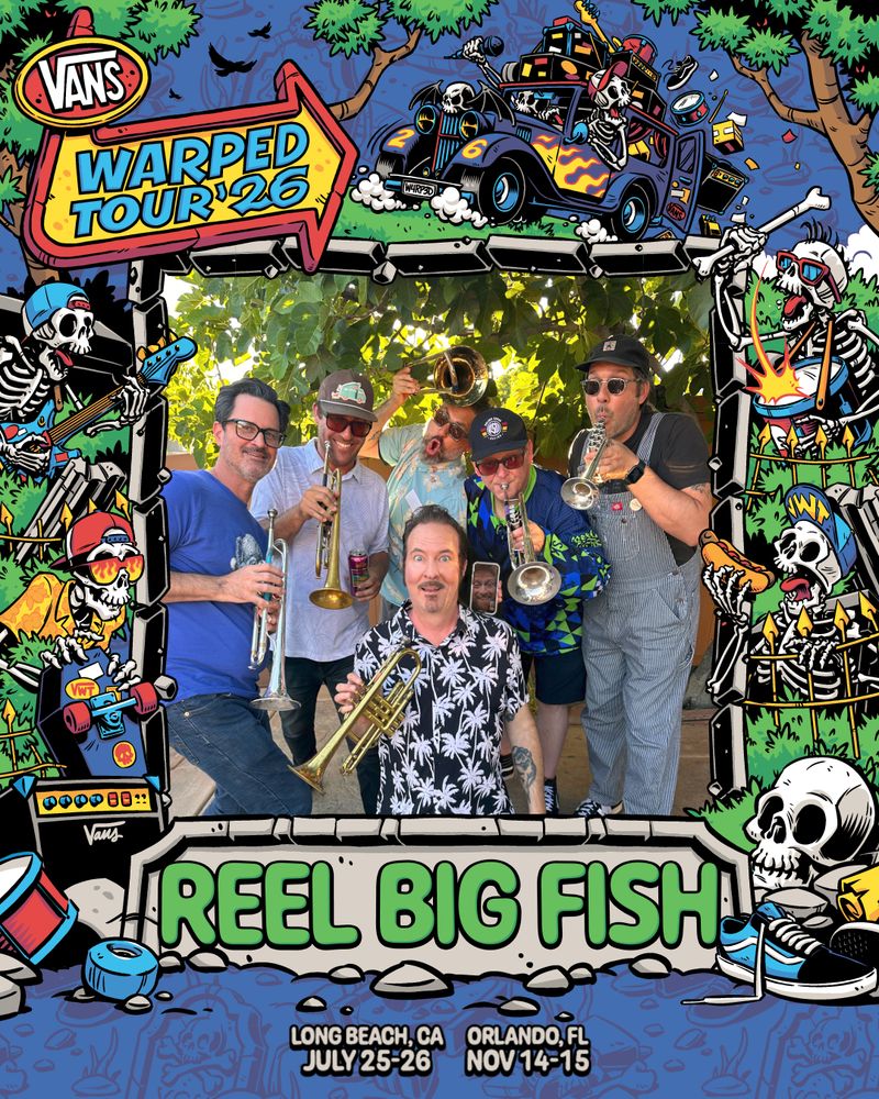 Reel Big Fish at Off the Wall Stage in Long Beach, CA — July 25, 2026 concert flyer