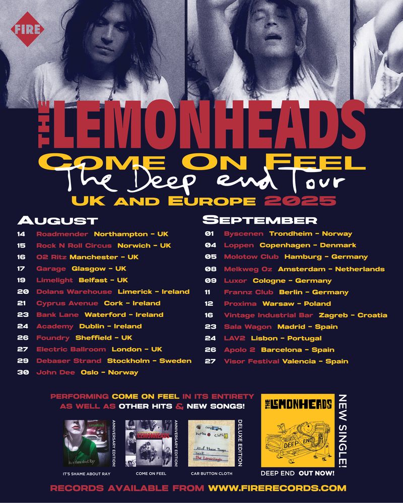 The Lemonheads, The Bevis Frond at Electric Ballroom in London, England — August 27, 2025 concert flyer