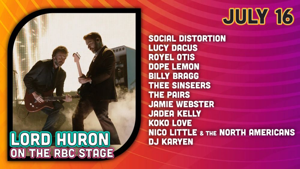 Social Distortion, Billy Bragg at Hard Rock Stage in Ottawa, Canada — July 16, 2026 concert flyer