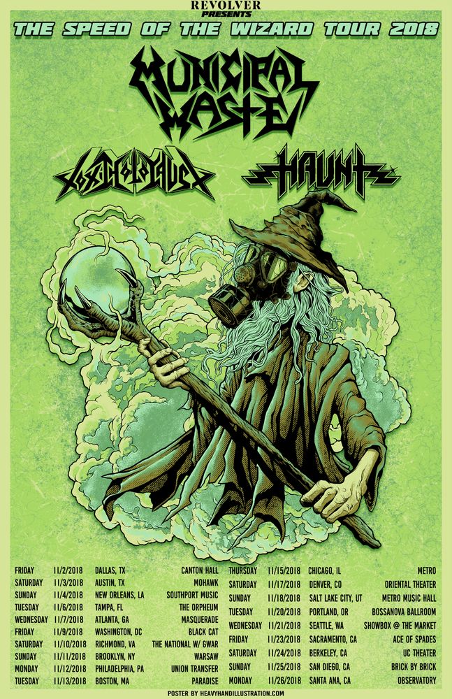 Municipal Waste, Toxic Holocaust at The Observatory — November 26, 2018 concert flyer