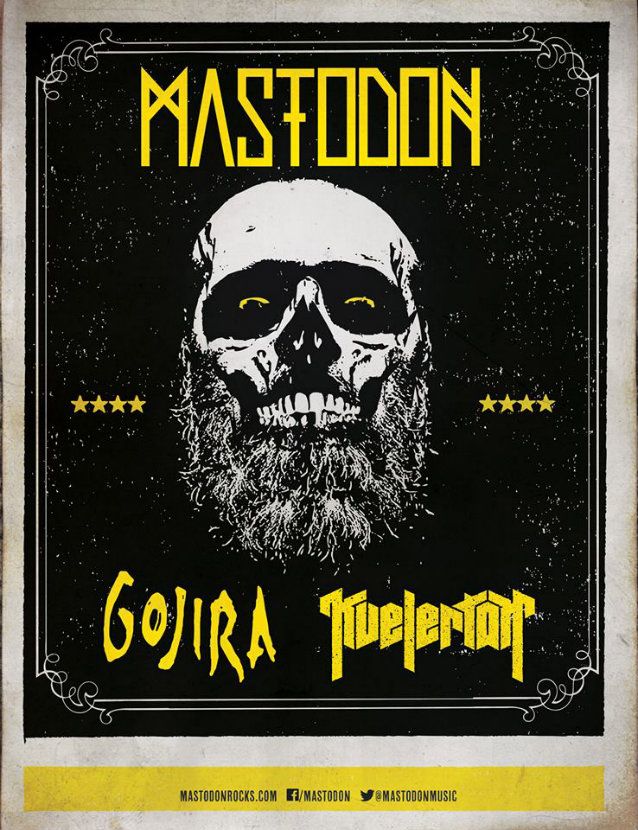 Mastodon, Gojira, Kvelertak at Palladium — May 16, 2014 concert flyer