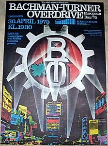 Thin Lizzy, Bachman-Turner Overdrive at Scandinavium — April 30, 1975 concert flyer