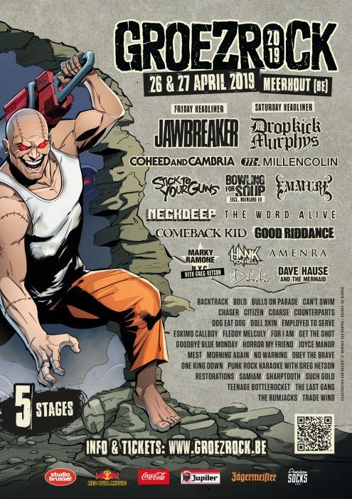 Jawbreaker in Meerhout, Belgium — April 26, 2019 concert flyer Jawbreaker in Meerhout, Belgium — April 26, 2019 concert flyer
