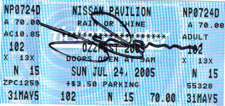 Mastodon, Trivium, The Haunted, and others at Jiffy Lube Live in Bristow, VA — July 24, 2005 concert flyer Mastodon, Trivium, The Haunted, and others at Jiffy Lube Live in Bristow, VA — July 24, 2005 concert flyer