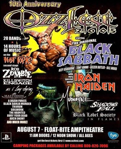 Mastodon, Trivium, Arch Enemy, and others at Float Rite Park in Somerset, WI — August 7, 2005 concert flyer Mastodon, Trivium, Arch Enemy, and others at Float Rite Park in Somerset, WI — August 7, 2005 concert flyer