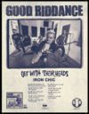 Off With Their Heads, Good Riddance, Iron Chic at First Unitarian Church — September 24, 2015 concert flyer