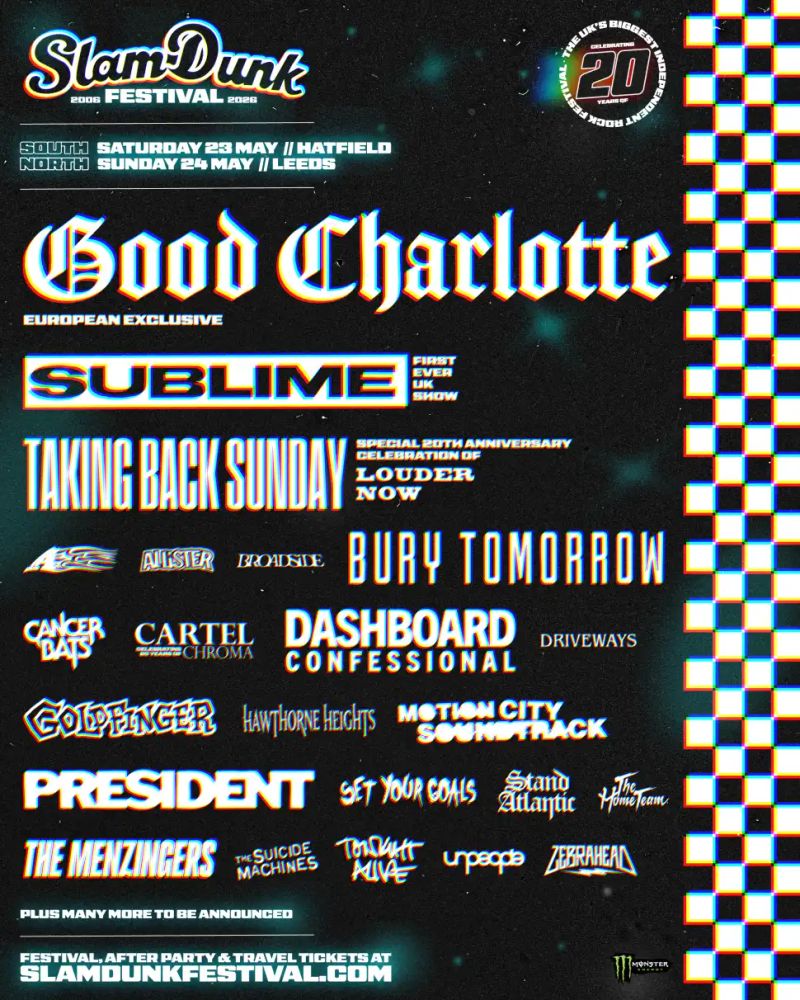 The Menzingers at Temple Newsam in Leeds, England — May 24, 2026 concert flyer