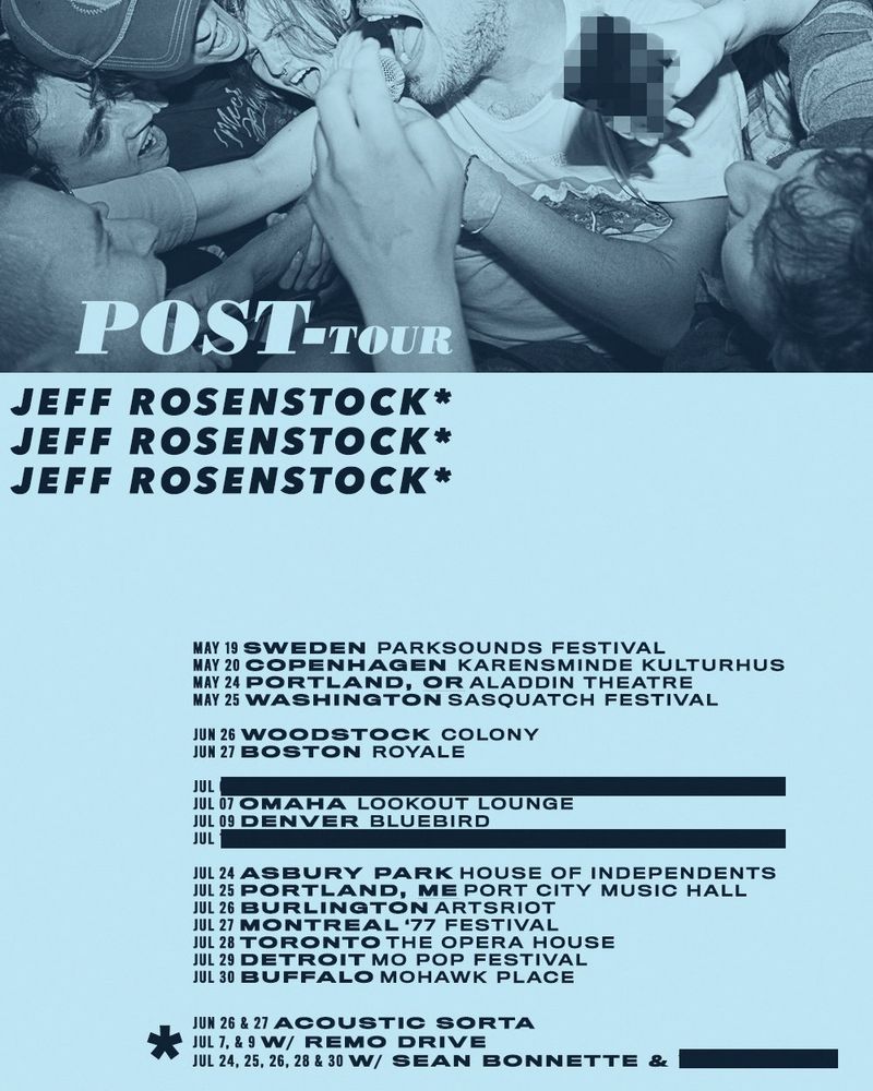 Jeff Rosenstock in Montreal, Canada — July 27, 2018 concert flyer