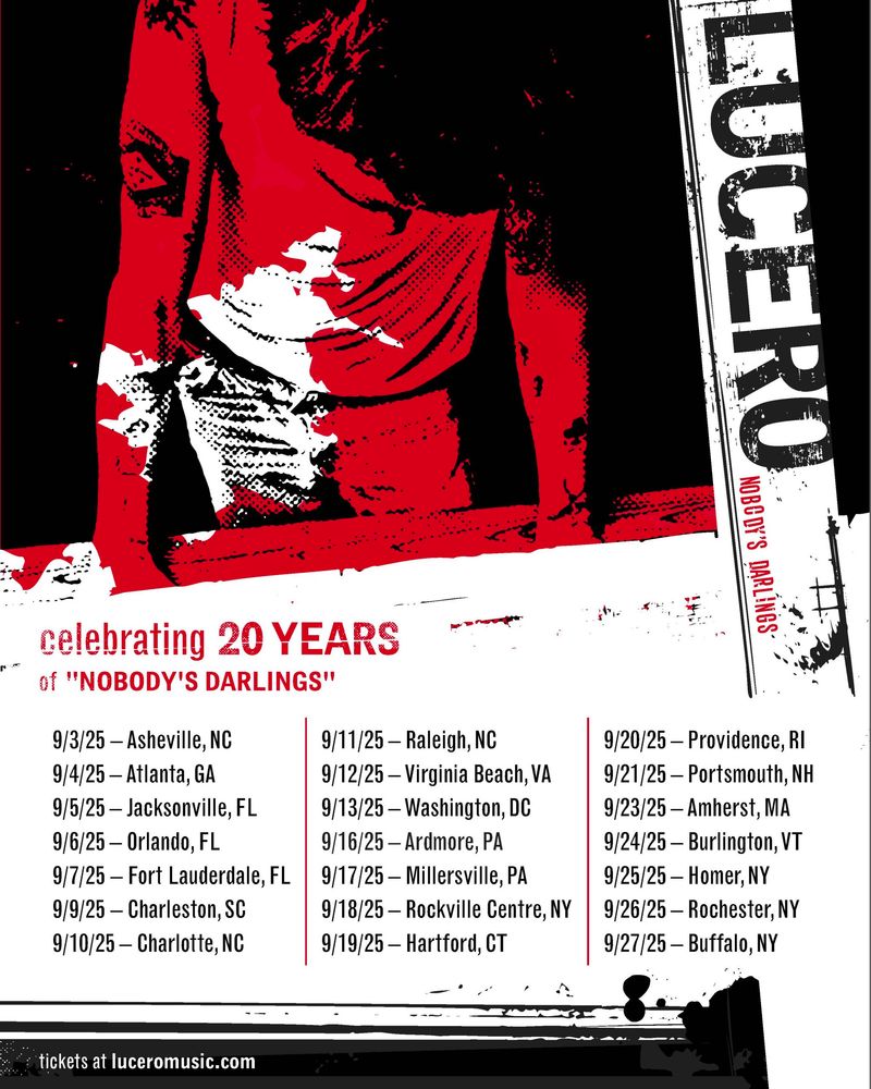 Lucero, Jessica Lea Mayfield at Higher Ground in South Burlington, VT — September 24, 2025 concert flyer