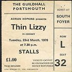Thin Lizzy, Graham Parker at Guildhall — March 23, 1976 concert flyer