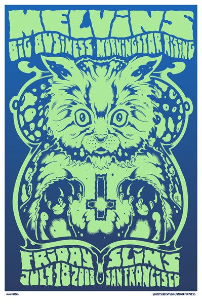 The Melvins, Big Business at Slim's — July 18, 2008 concert flyer