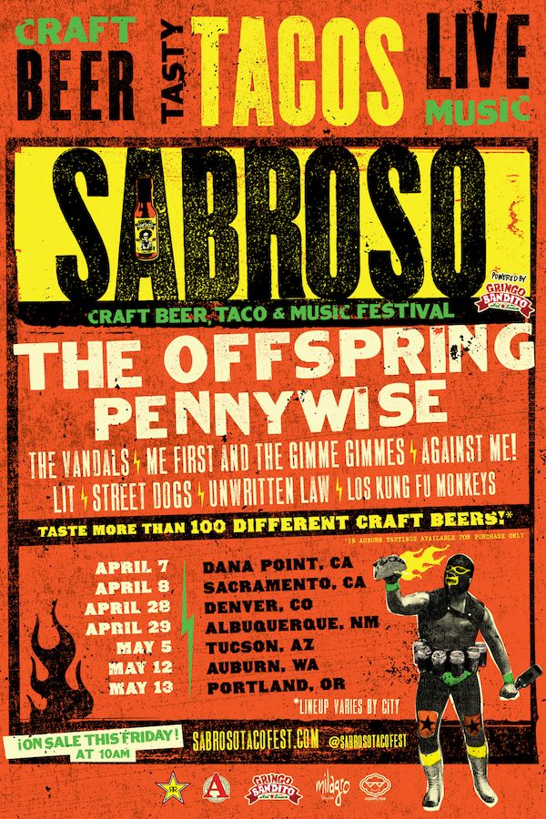 Against Me! at Doheny State Beach in Dana Point, CA — April 7, 2018 concert flyer