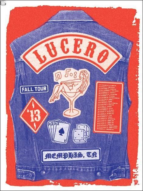 Lucero, Titus Andronicus at Mr Small's in Millvale, PA — November 15, 2013 concert flyer
