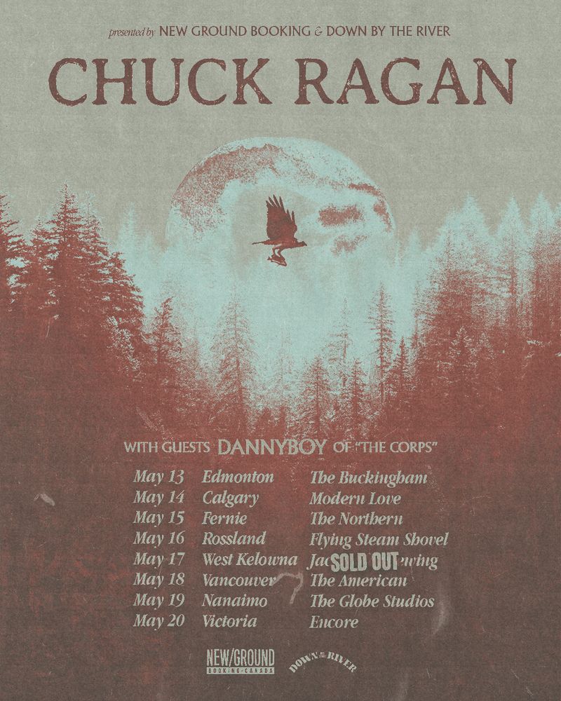 Chuck Ragan at Globe Live Studio in Nanaimo, Canada — May 19, 2026 concert flyer
