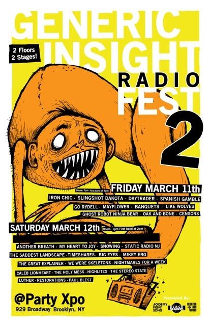 Mikey Erg, Restorations at Party Expo in Brooklyn, NY — March 12, 2011 concert flyer Mikey Erg, Restorations at Party Expo in Brooklyn, NY — March 12, 2011 concert flyer
