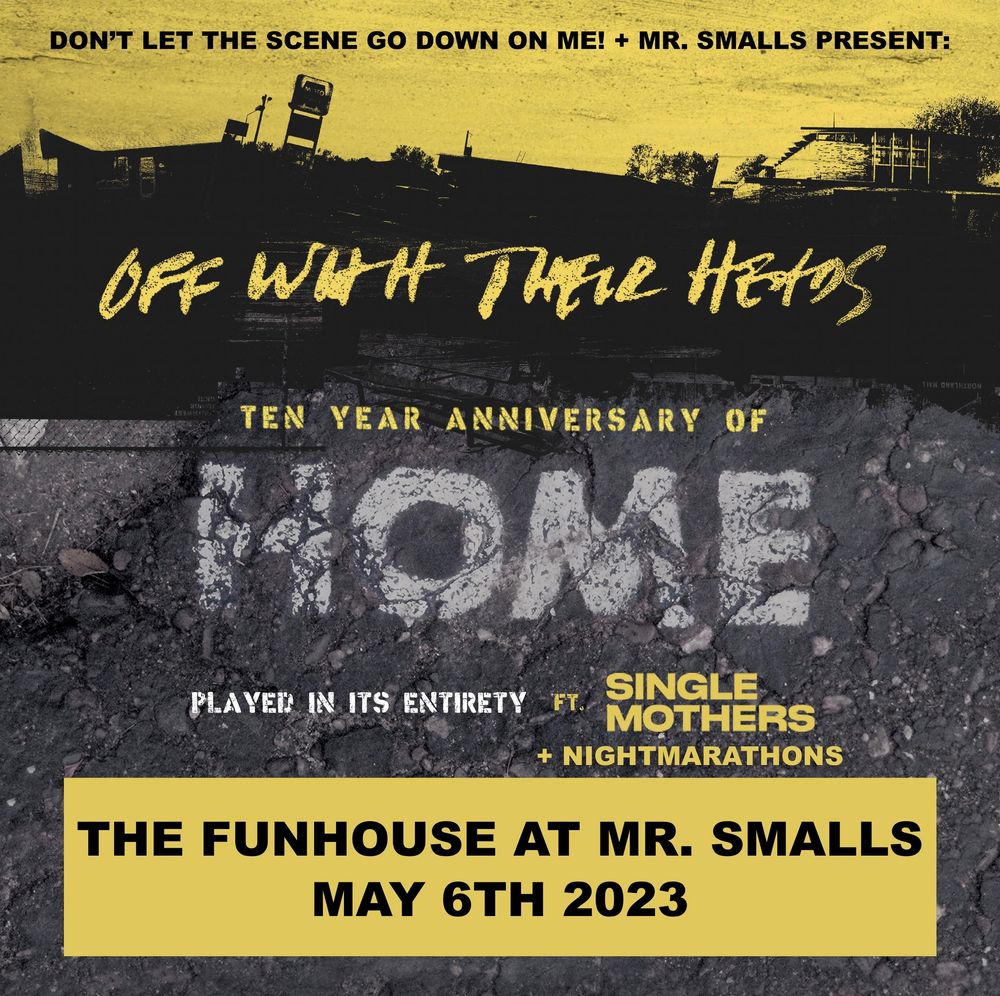Off With Their Heads at Mr Small's in Millvale, PA — May 6, 2023 concert flyer