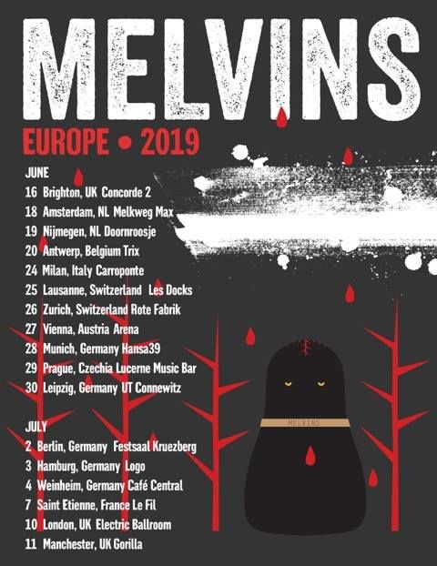 The Melvins at Electric Ballroom — July 10, 2019 concert flyer