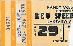 Thin Lizzy, REO Speedwagon at Lakeview Arena in Marquette, MI — August 29, 1978 concert flyer