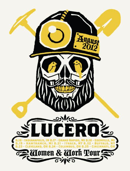 Lucero, The Heavy at Bluestone — August 24, 2012 concert flyer