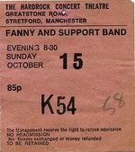 Thin Lizzy at Hardrock in Manchester, England — October 15, 1972 concert flyer Thin Lizzy at Hardrock in Manchester, England — October 15, 1972 concert flyer