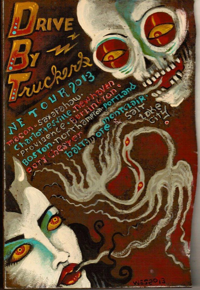 Drive By Truckers, The Whigs at Higher Ground in South Burlington, VT — March 10, 2013 concert flyer