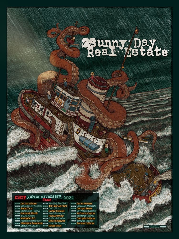 Jawbox, Unwound, Sunny Day Real Estate, and others at Downtown Las Vegas Events Center in Las Vegas, NV — October 12, 2024 concert flyer