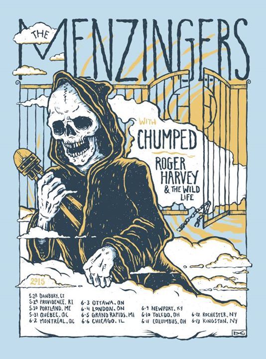 The Menzingers, Chumped, Roger Harvey, and others at Ace of Cups in Columbus, OH — June 11, 2015 concert flyer The Menzingers, Chumped, Roger Harvey, and others at Ace of Cups in Columbus, OH — June 11, 2015 concert flyer