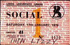 Thin Lizzy at Leeds University — January 17, 1976 concert flyer