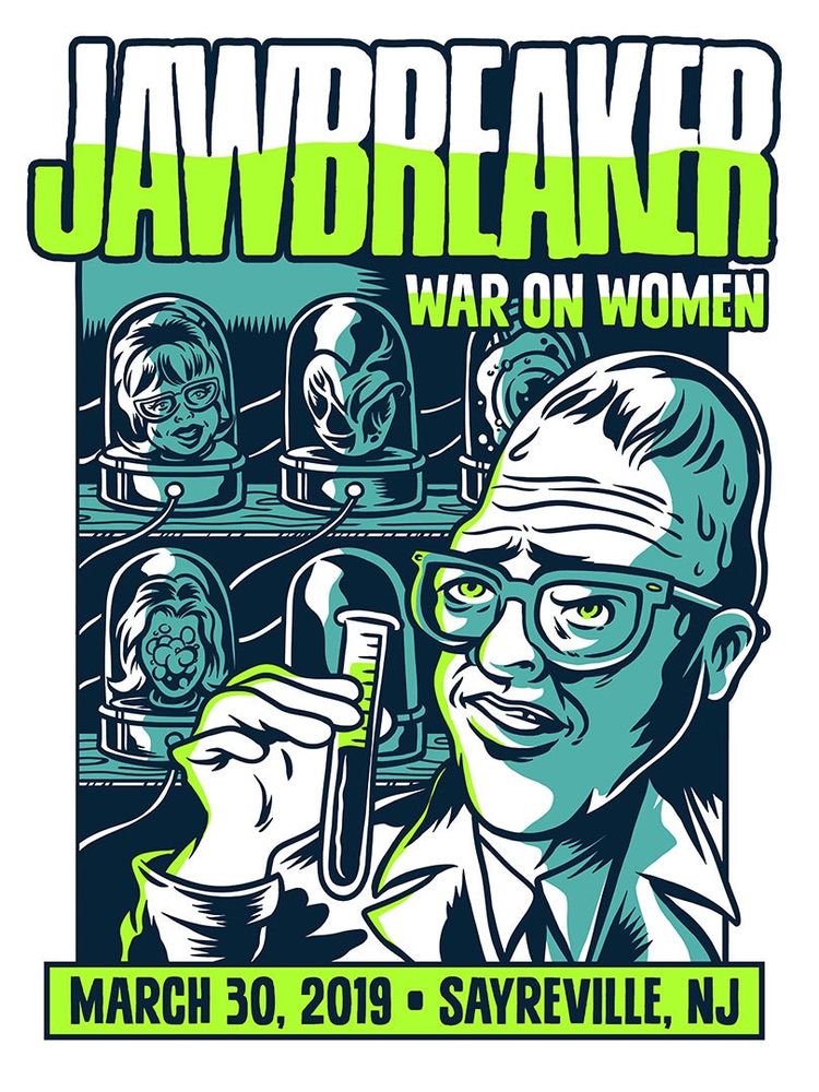Jawbreaker, War On Women, Pohgoh at Starland Ballroom in Sayreville, NJ — March 30, 2019 concert flyer Jawbreaker, War On Women, Pohgoh at Starland Ballroom in Sayreville, NJ — March 30, 2019 concert flyer