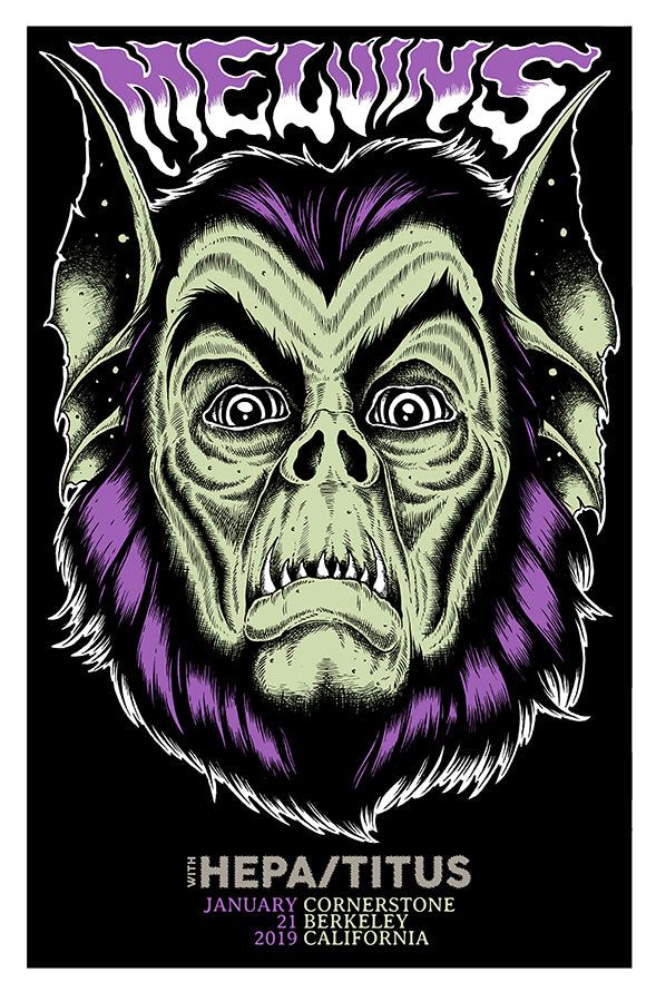 The Melvins, Hepatitus at Cornerstone in Berkeley, CA — January 21, 2019 concert flyer