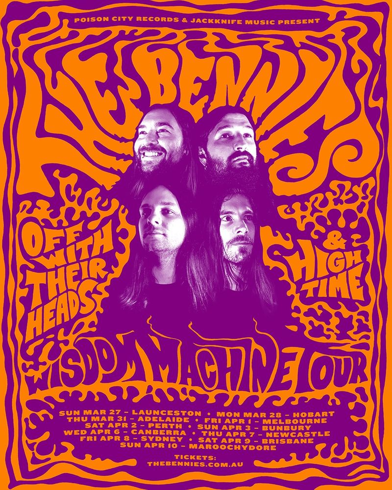 Off With Their Heads, The Bennies, Hightime at Sol Bar in Maroochydore, Australia — April 10, 2016 concert flyer